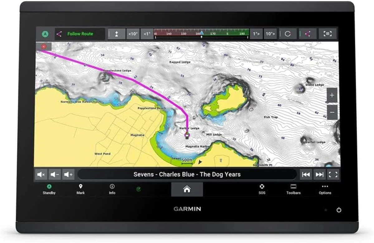 A Garmin GPSMAP xsv-series unit — same design language and touchscreen combo format as the current x3 line